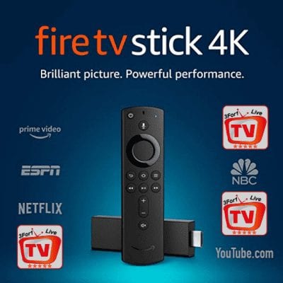 fire-tv-stick 4K by Amazon - (Comes Fully Programmed - Plug-n-Play)